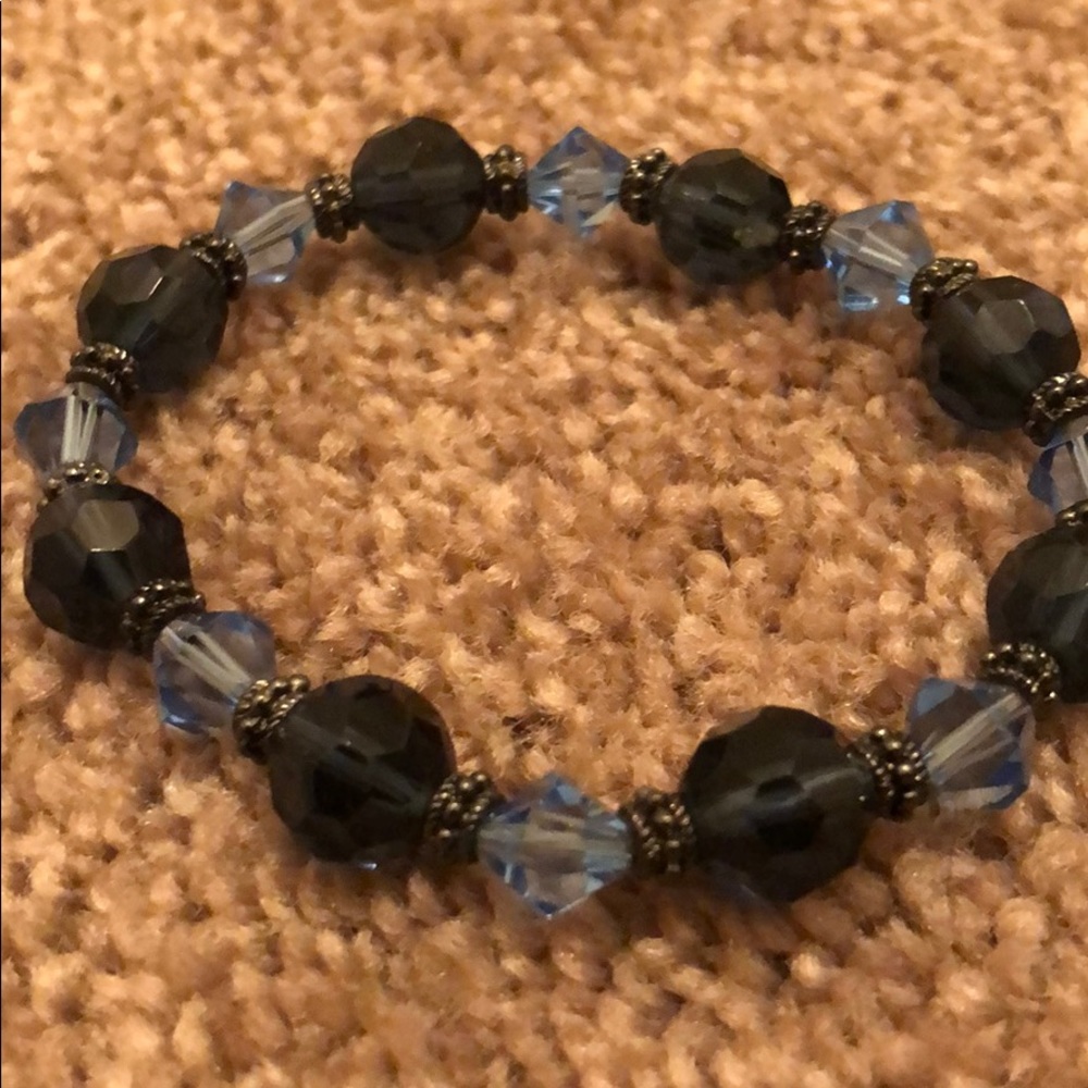 NWOT Blue and Navy Crystal Bracelet